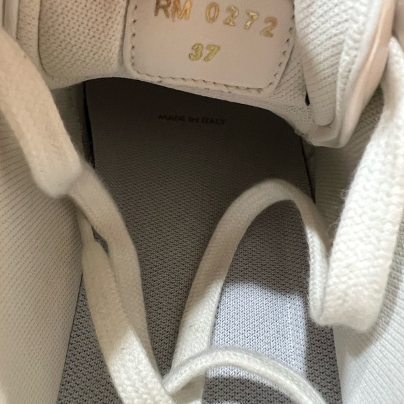 Celine Blue Leather Colorblock Pattern Sneakers - Picture 5 of 9